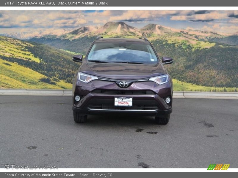Black Current Metallic / Black 2017 Toyota RAV4 XLE AWD