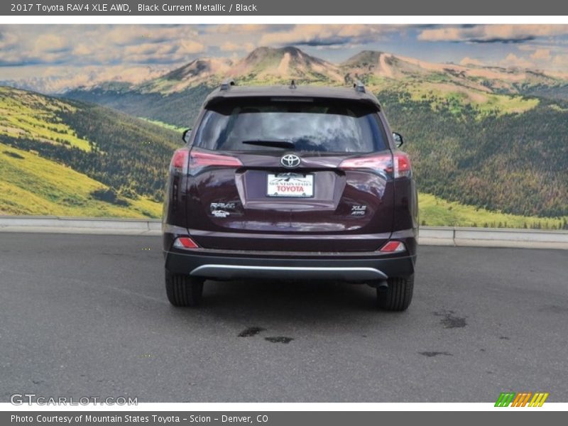 Black Current Metallic / Black 2017 Toyota RAV4 XLE AWD