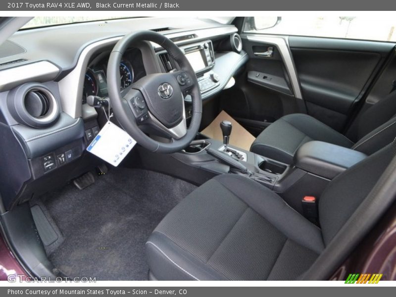 Black Current Metallic / Black 2017 Toyota RAV4 XLE AWD