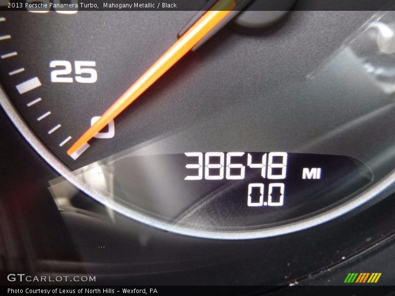 Mahogany Metallic / Black 2013 Porsche Panamera Turbo