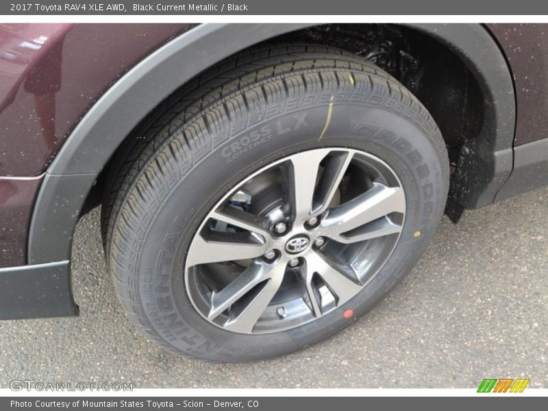 Black Current Metallic / Black 2017 Toyota RAV4 XLE AWD