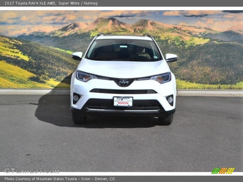 Super White / Nutmeg 2017 Toyota RAV4 XLE AWD