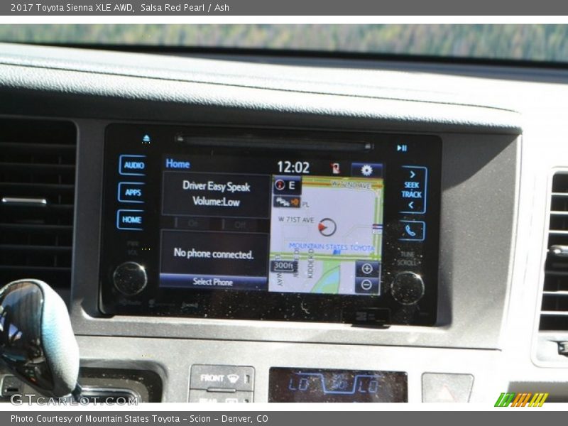 Salsa Red Pearl / Ash 2017 Toyota Sienna XLE AWD