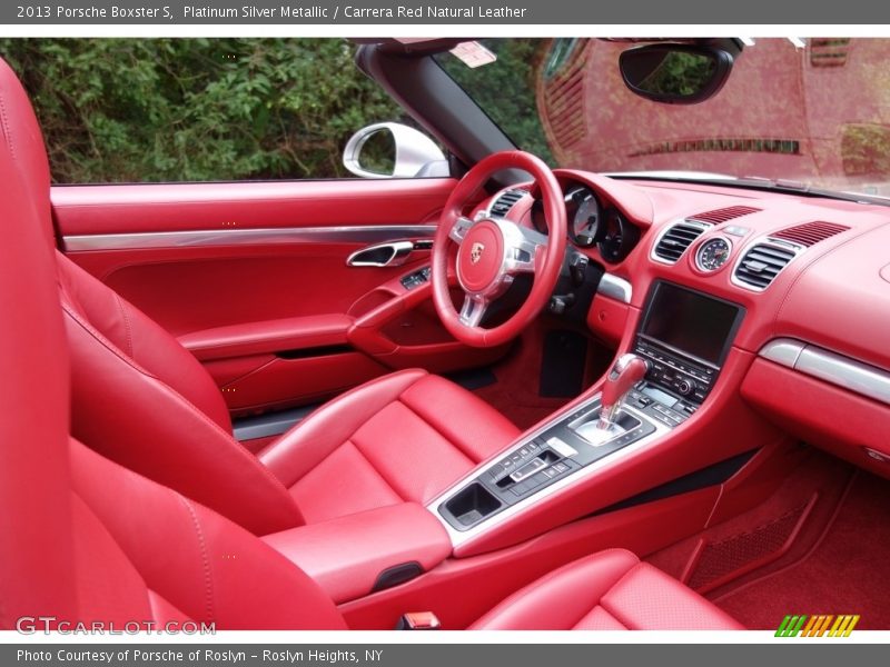 Platinum Silver Metallic / Carrera Red Natural Leather 2013 Porsche Boxster S