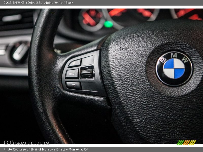 Alpine White / Black 2013 BMW X3 xDrive 28i