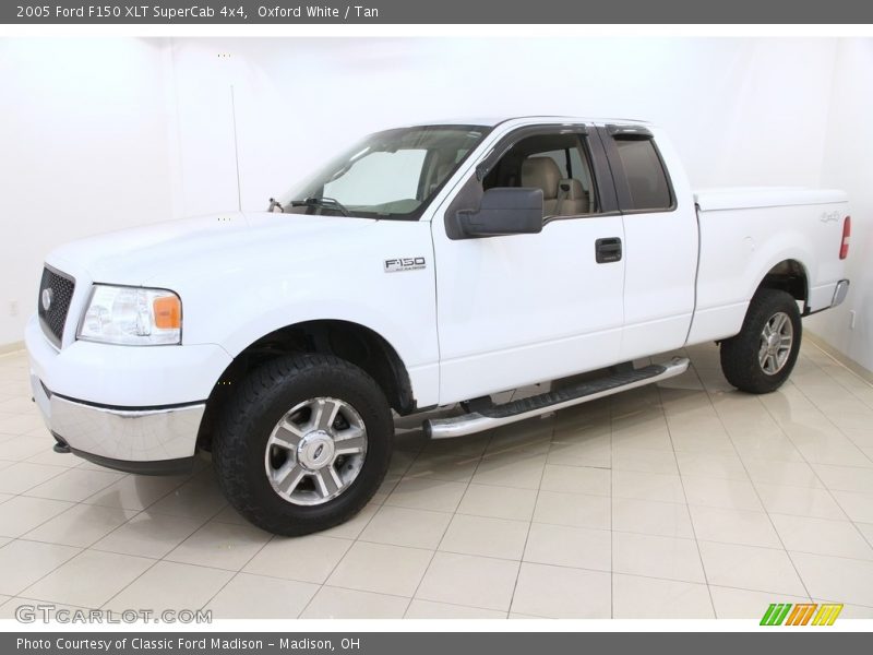 Oxford White / Tan 2005 Ford F150 XLT SuperCab 4x4