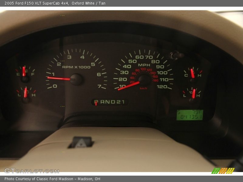 Oxford White / Tan 2005 Ford F150 XLT SuperCab 4x4
