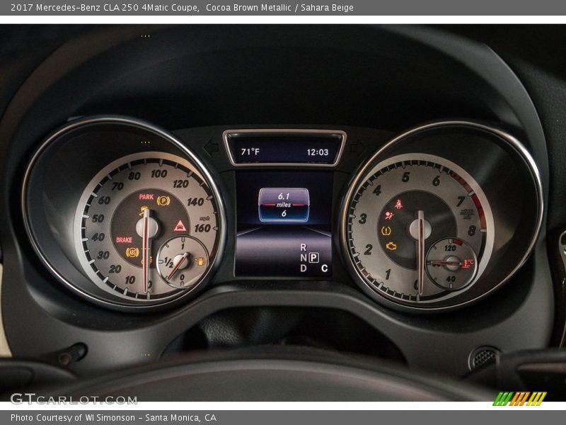  2017 CLA 250 4Matic Coupe 250 4Matic Coupe Gauges