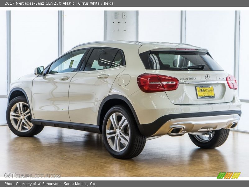 Cirrus White / Beige 2017 Mercedes-Benz GLA 250 4Matic