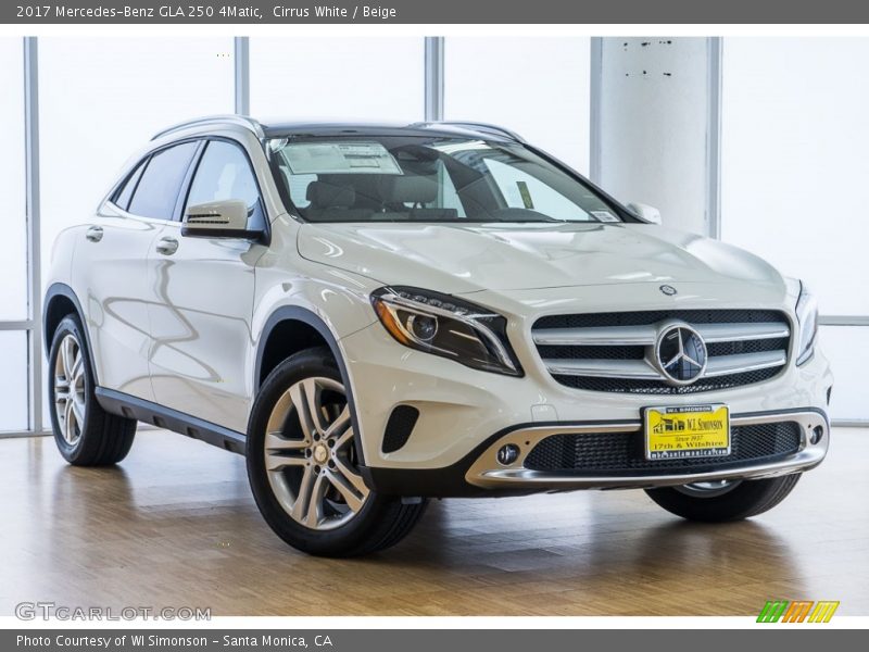 Cirrus White / Beige 2017 Mercedes-Benz GLA 250 4Matic