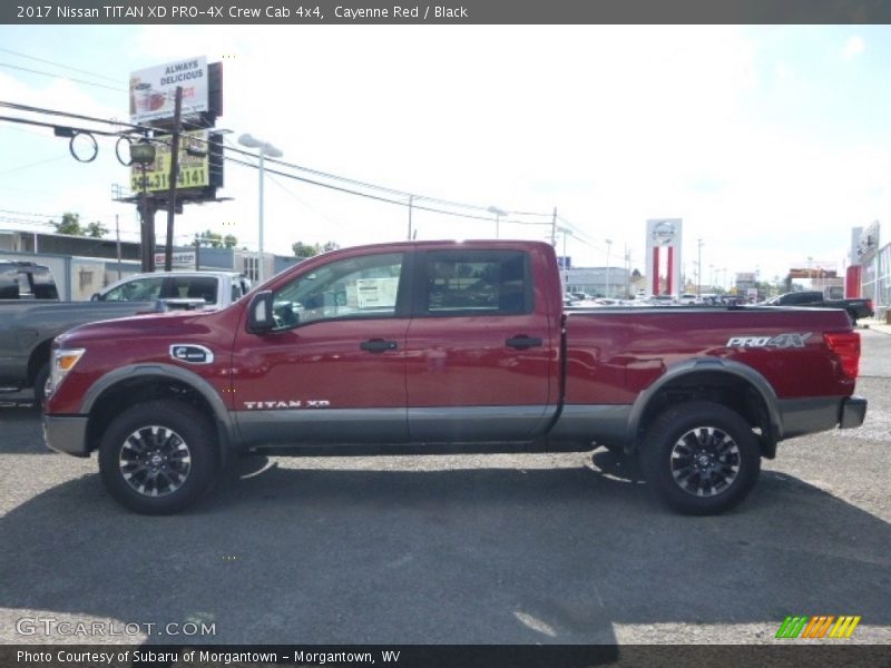Cayenne Red / Black 2017 Nissan TITAN XD PRO-4X Crew Cab 4x4