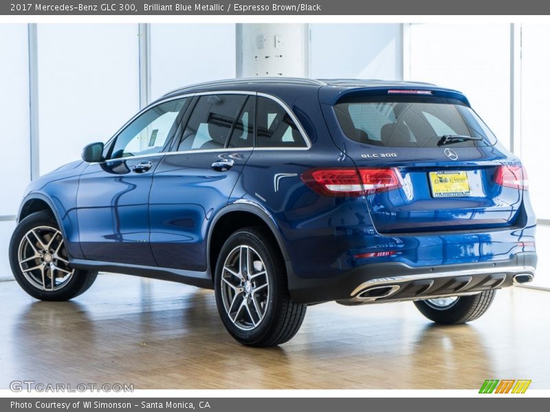 Brilliant Blue Metallic / Espresso Brown/Black 2017 Mercedes-Benz GLC 300