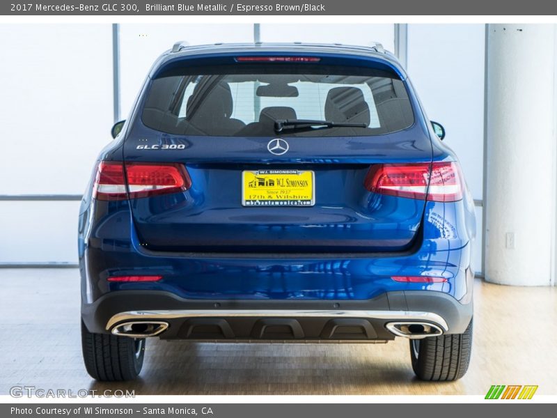 Brilliant Blue Metallic / Espresso Brown/Black 2017 Mercedes-Benz GLC 300