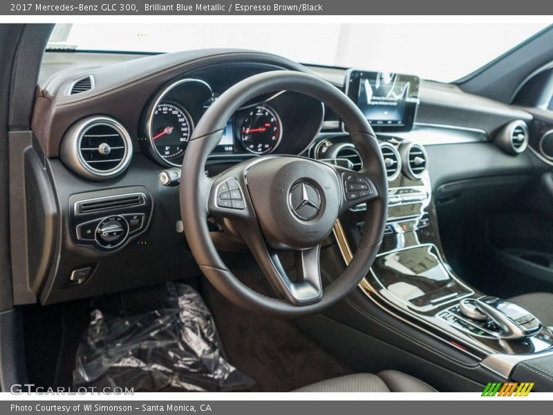 Brilliant Blue Metallic / Espresso Brown/Black 2017 Mercedes-Benz GLC 300