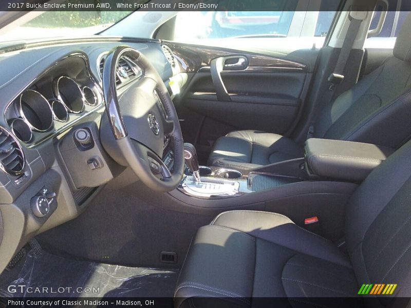 White Frost Tricoat / Ebony/Ebony 2017 Buick Enclave Premium AWD