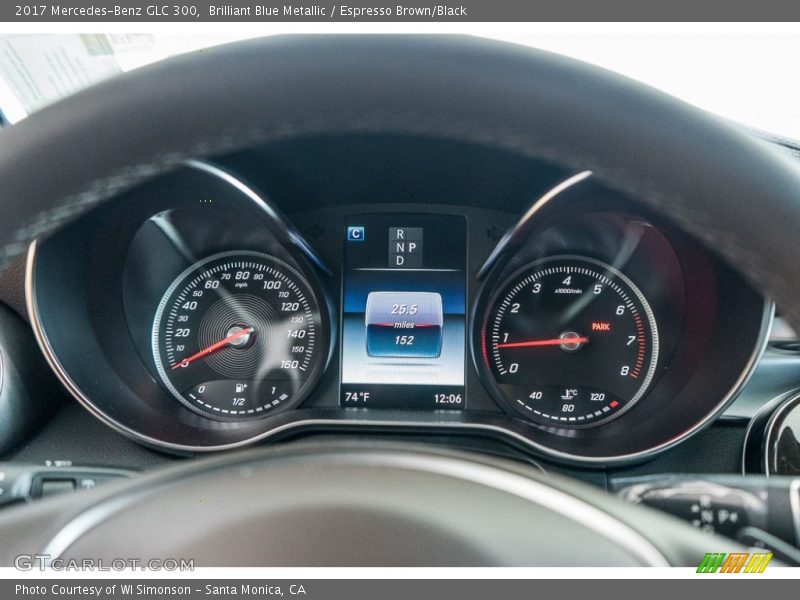 Brilliant Blue Metallic / Espresso Brown/Black 2017 Mercedes-Benz GLC 300