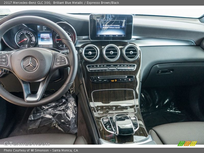 Brilliant Blue Metallic / Espresso Brown/Black 2017 Mercedes-Benz GLC 300