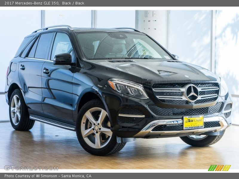 Black / Black 2017 Mercedes-Benz GLE 350