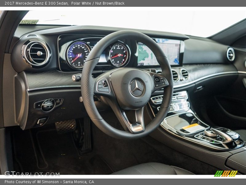 Polar White / Nut Brown/Black 2017 Mercedes-Benz E 300 Sedan