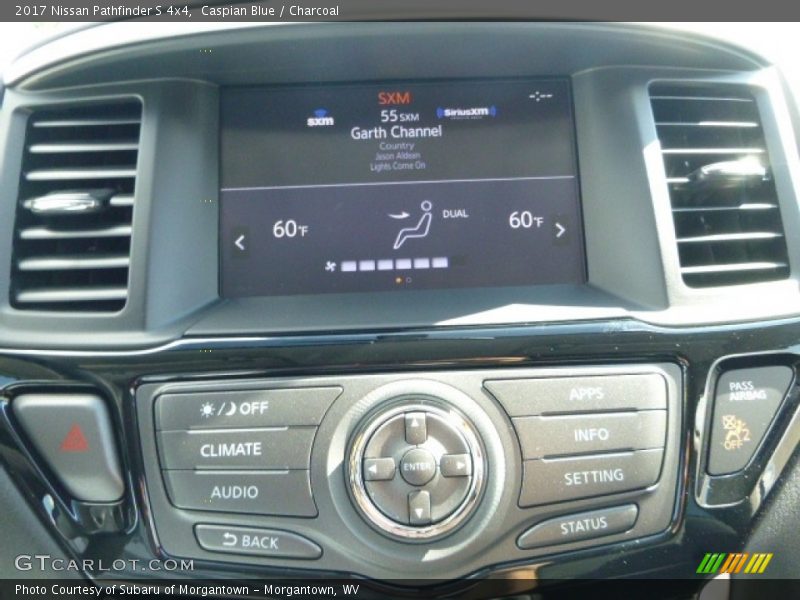 Caspian Blue / Charcoal 2017 Nissan Pathfinder S 4x4