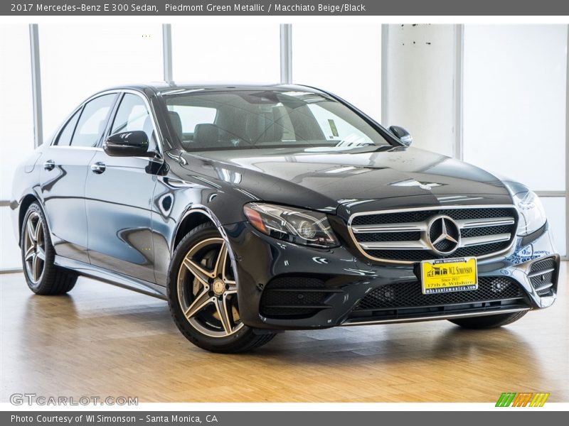 Piedmont Green Metallic / Macchiato Beige/Black 2017 Mercedes-Benz E 300 Sedan