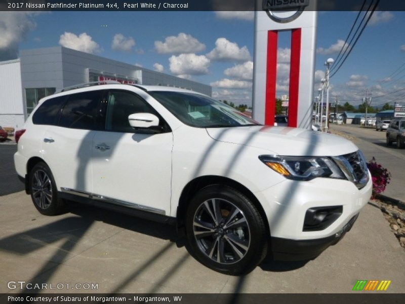 Pearl White / Charcoal 2017 Nissan Pathfinder Platinum 4x4