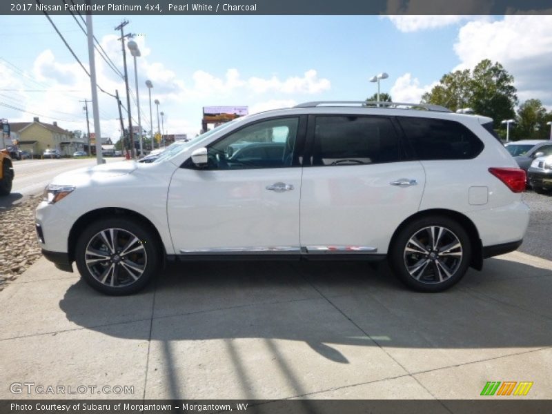 Pearl White / Charcoal 2017 Nissan Pathfinder Platinum 4x4