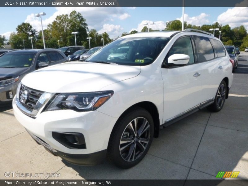 Pearl White / Charcoal 2017 Nissan Pathfinder Platinum 4x4