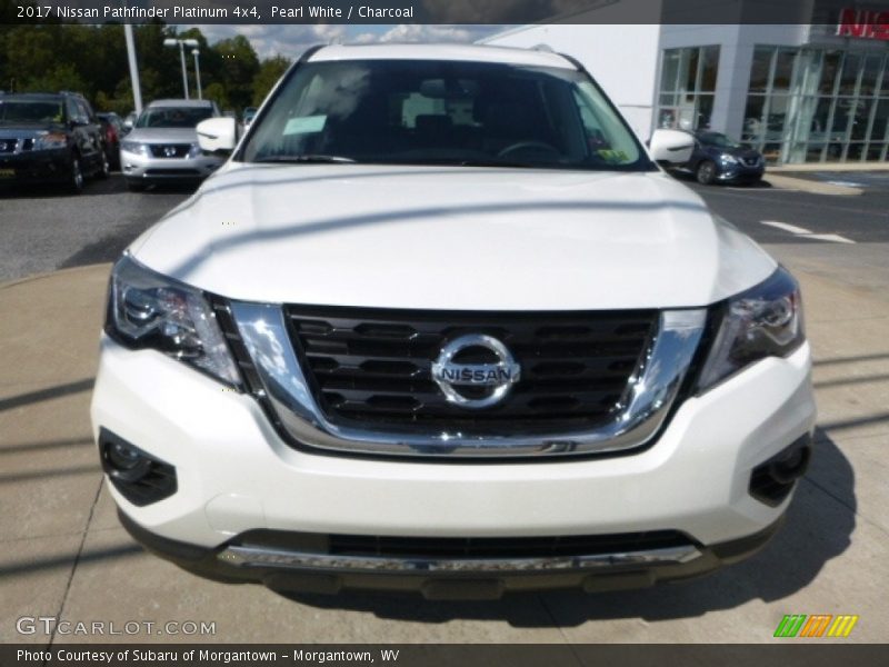 Pearl White / Charcoal 2017 Nissan Pathfinder Platinum 4x4