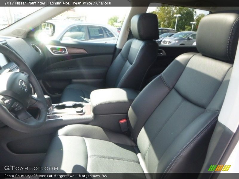Pearl White / Charcoal 2017 Nissan Pathfinder Platinum 4x4