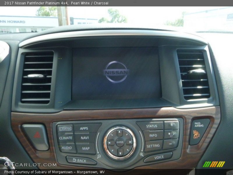 Pearl White / Charcoal 2017 Nissan Pathfinder Platinum 4x4