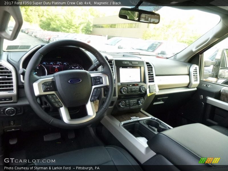  2017 F350 Super Duty Platinum Crew Cab 4x4 Black Interior
