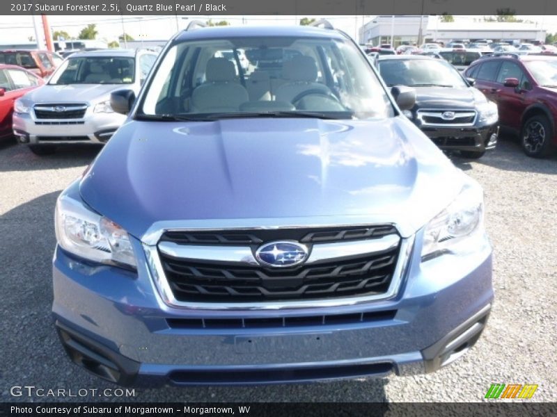 Quartz Blue Pearl / Black 2017 Subaru Forester 2.5i