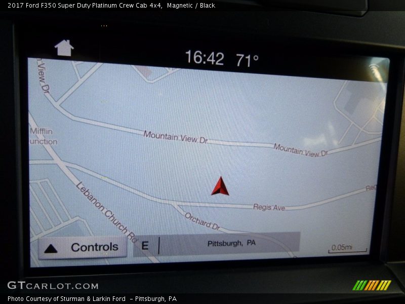 Navigation of 2017 F350 Super Duty Platinum Crew Cab 4x4