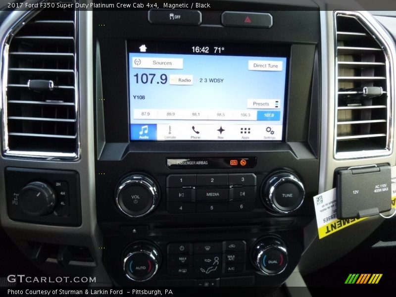 Audio System of 2017 F350 Super Duty Platinum Crew Cab 4x4