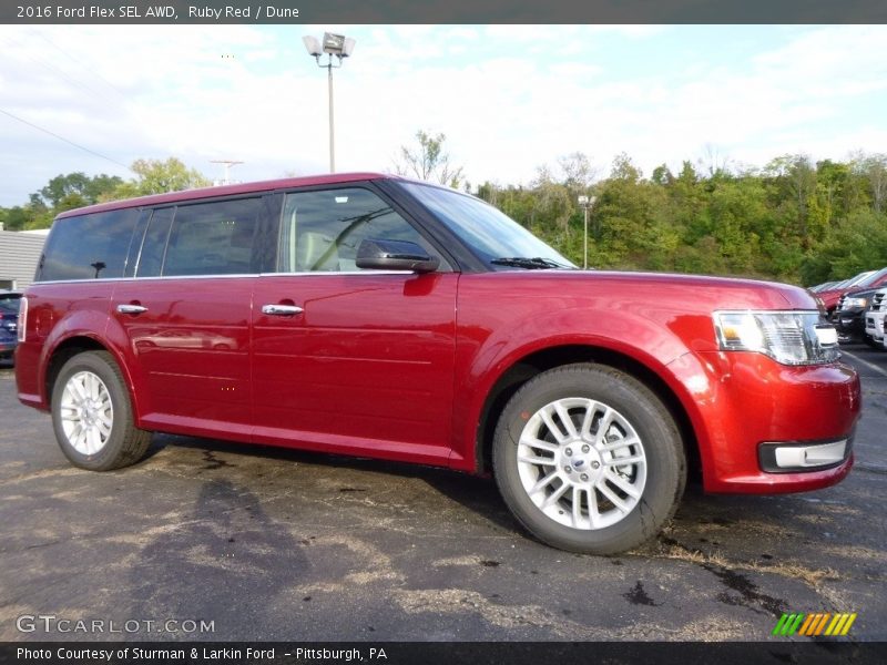 Ruby Red / Dune 2016 Ford Flex SEL AWD