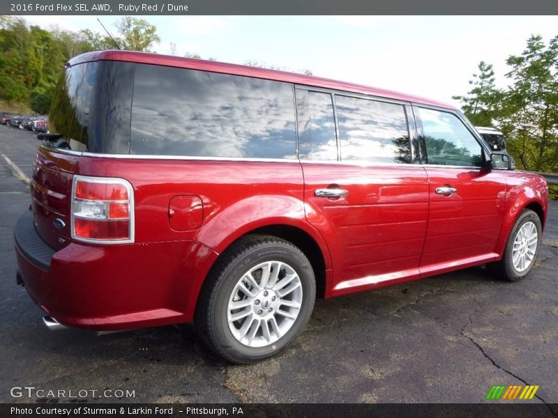 Ruby Red / Dune 2016 Ford Flex SEL AWD