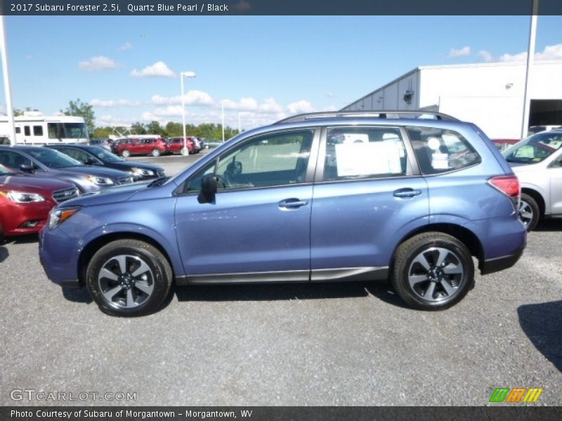 Quartz Blue Pearl / Black 2017 Subaru Forester 2.5i