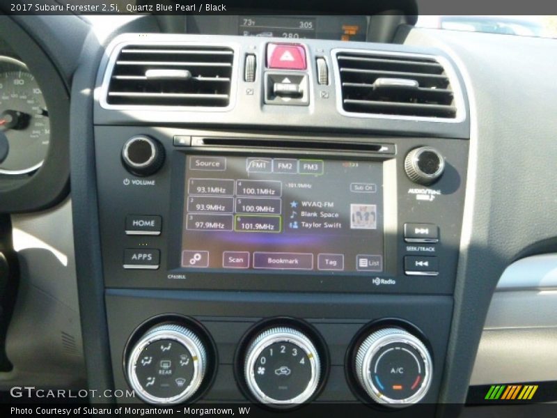 Quartz Blue Pearl / Black 2017 Subaru Forester 2.5i