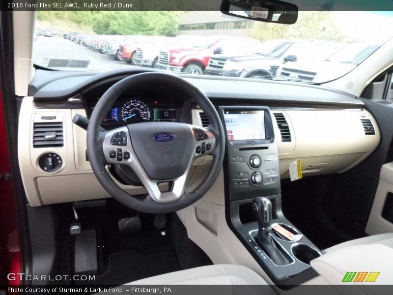 Ruby Red / Dune 2016 Ford Flex SEL AWD