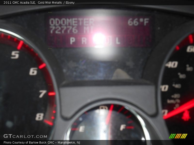 Gold Mist Metallic / Ebony 2011 GMC Acadia SLE