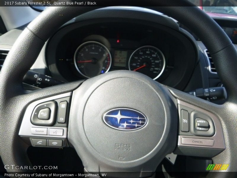 Quartz Blue Pearl / Black 2017 Subaru Forester 2.5i