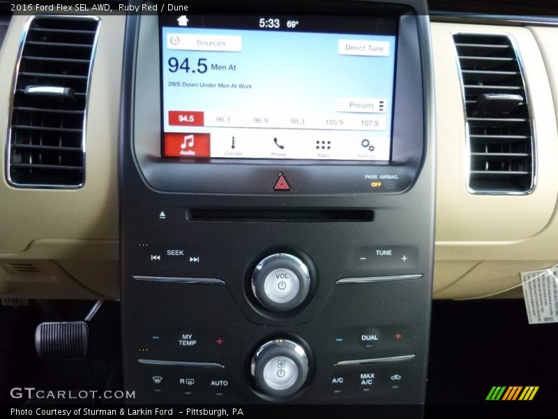 Ruby Red / Dune 2016 Ford Flex SEL AWD
