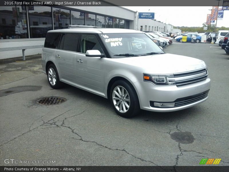 Ingot Silver / Charcoal Black 2016 Ford Flex Limited AWD