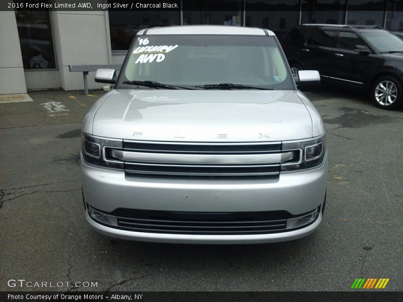 Ingot Silver / Charcoal Black 2016 Ford Flex Limited AWD