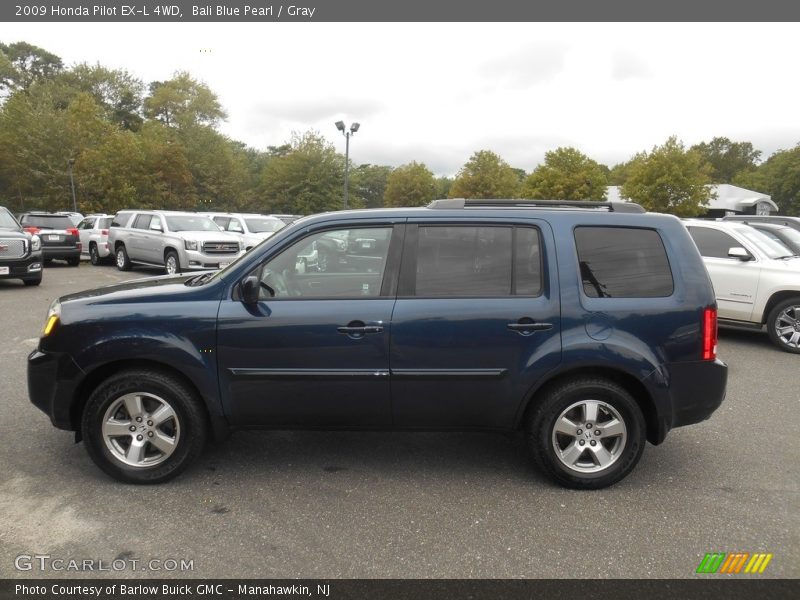Bali Blue Pearl / Gray 2009 Honda Pilot EX-L 4WD