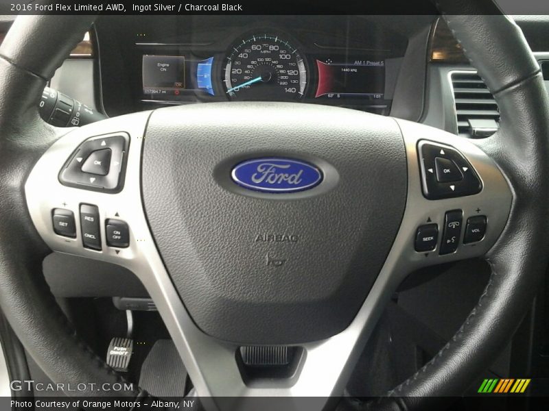 Ingot Silver / Charcoal Black 2016 Ford Flex Limited AWD