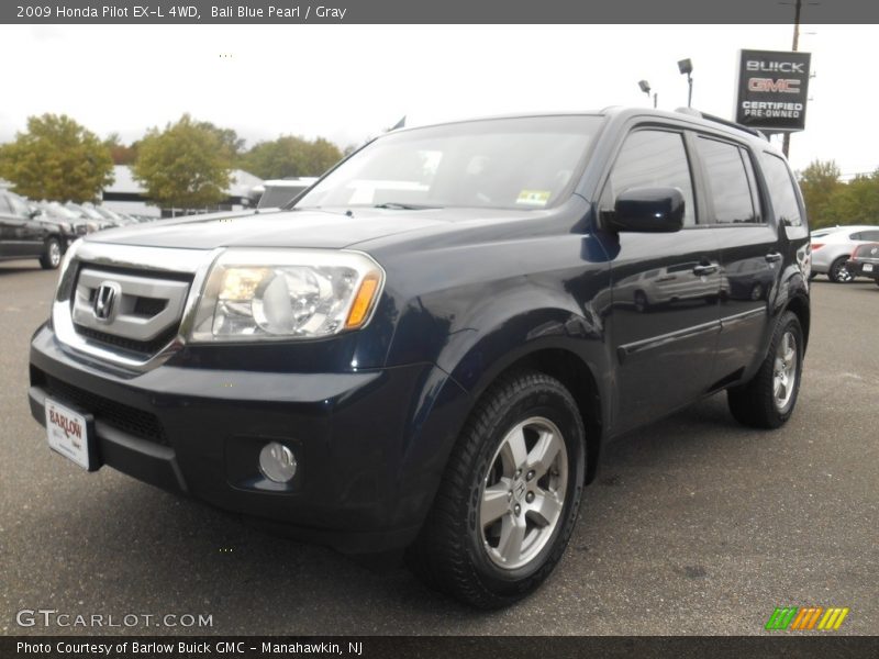 Bali Blue Pearl / Gray 2009 Honda Pilot EX-L 4WD