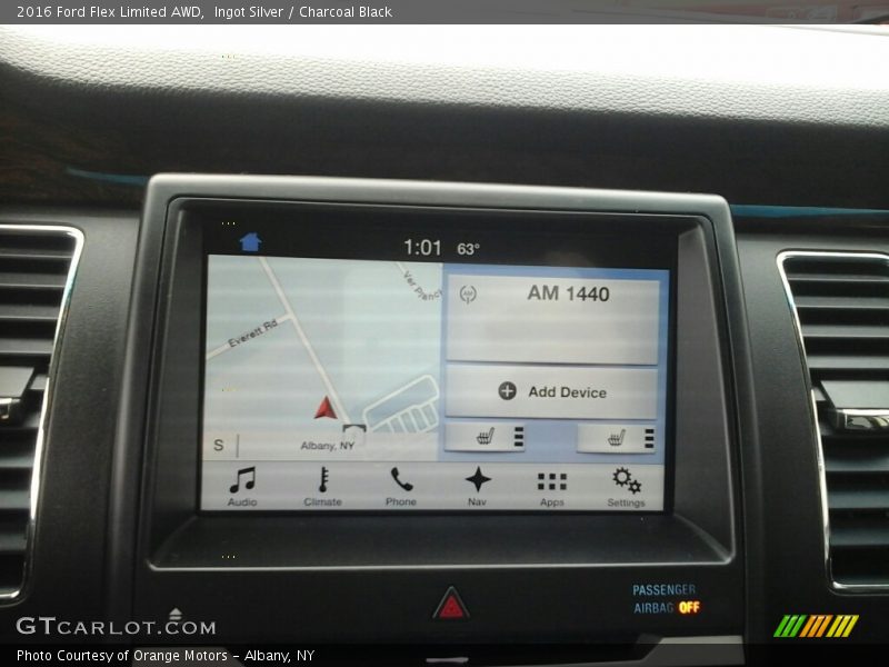 Ingot Silver / Charcoal Black 2016 Ford Flex Limited AWD