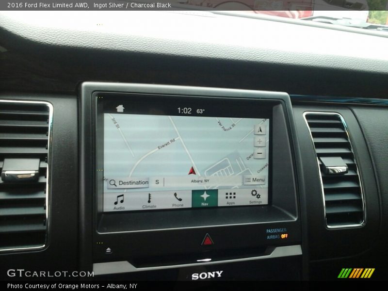 Ingot Silver / Charcoal Black 2016 Ford Flex Limited AWD